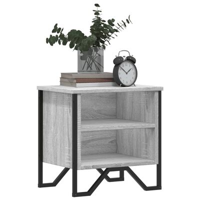 vidaXL Bedside Cabinet Grey Sonoma 2 pcs 40x30x40 cm Engineered Wood