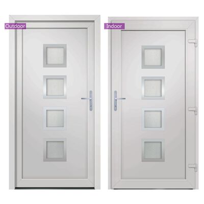 vidaXL Front Door White 98x200 cm PVC