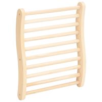 vidaXL S-Shape Sauna Backrest Solid Wood Pine