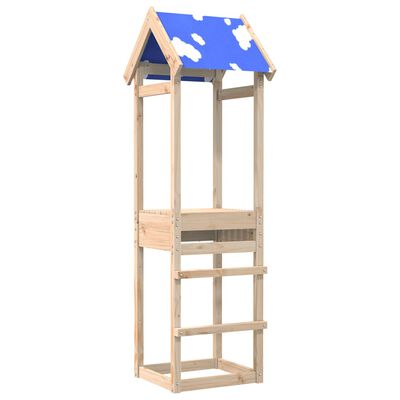 vidaXL Play Tower 52.5x46.5x195 cm Solid Wood Pine