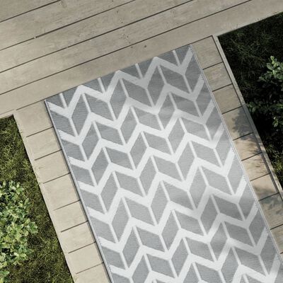 vidaXL Outdoor Carpet Grey 80x150 cm PP