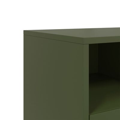 vidaXL TV Cabinet Olive Green 68x39x43.5 cm Steel