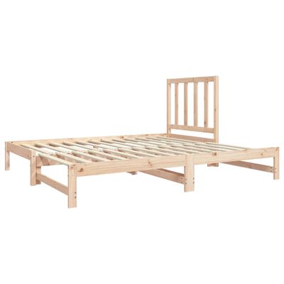 vidaXL Pull-out Day Bed without Mattress 2x(90x190) cm