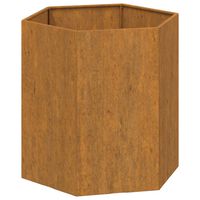 vidaXL Planter Rusty 40x40x45 cm Corten Steel