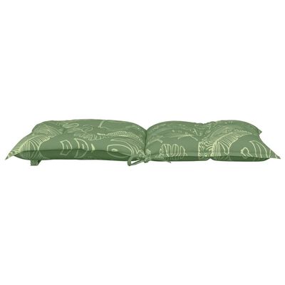 vidaXL Lowback Chair Cushions 4 pcs Leaf Pattern Fabric