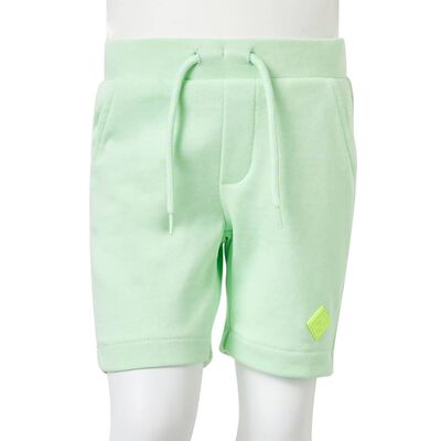 Kids' Shorts with Drawstring Bright Green 116