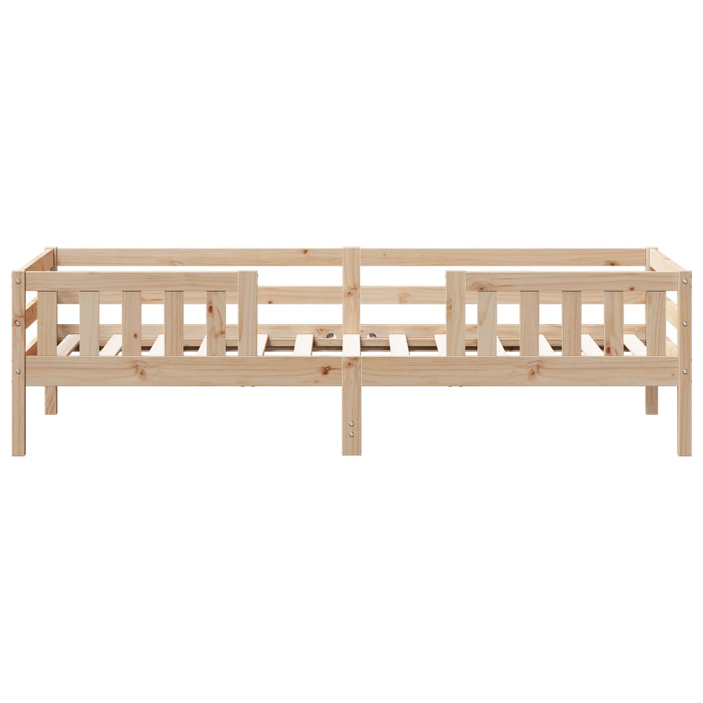 vidaXL Bed Frame 100x200 cm Solid Wood Pine