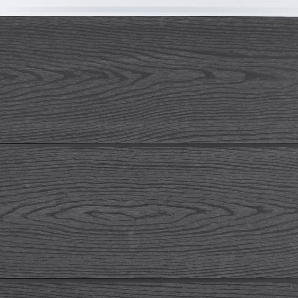 vidaXL Fence Panel Set Grey 699x186 cm WPC