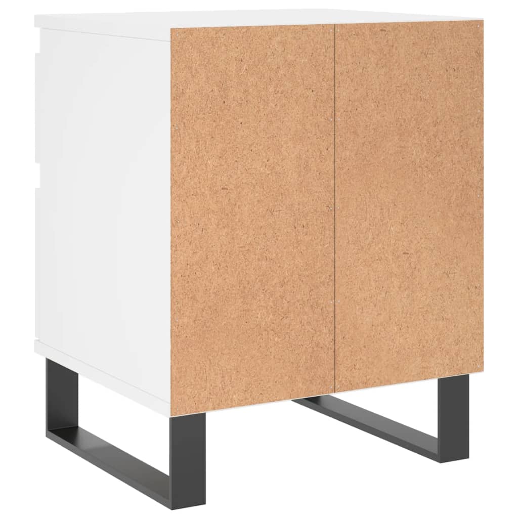 vidaXL Bedside Cabinets 2 pcs White 40x35x50 cm Engineered Wood