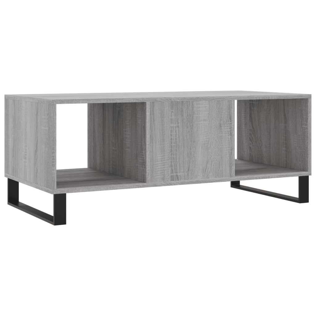 vidaXL Coffee Table Grey Sonoma 102x50x40 cm Engineered Wood