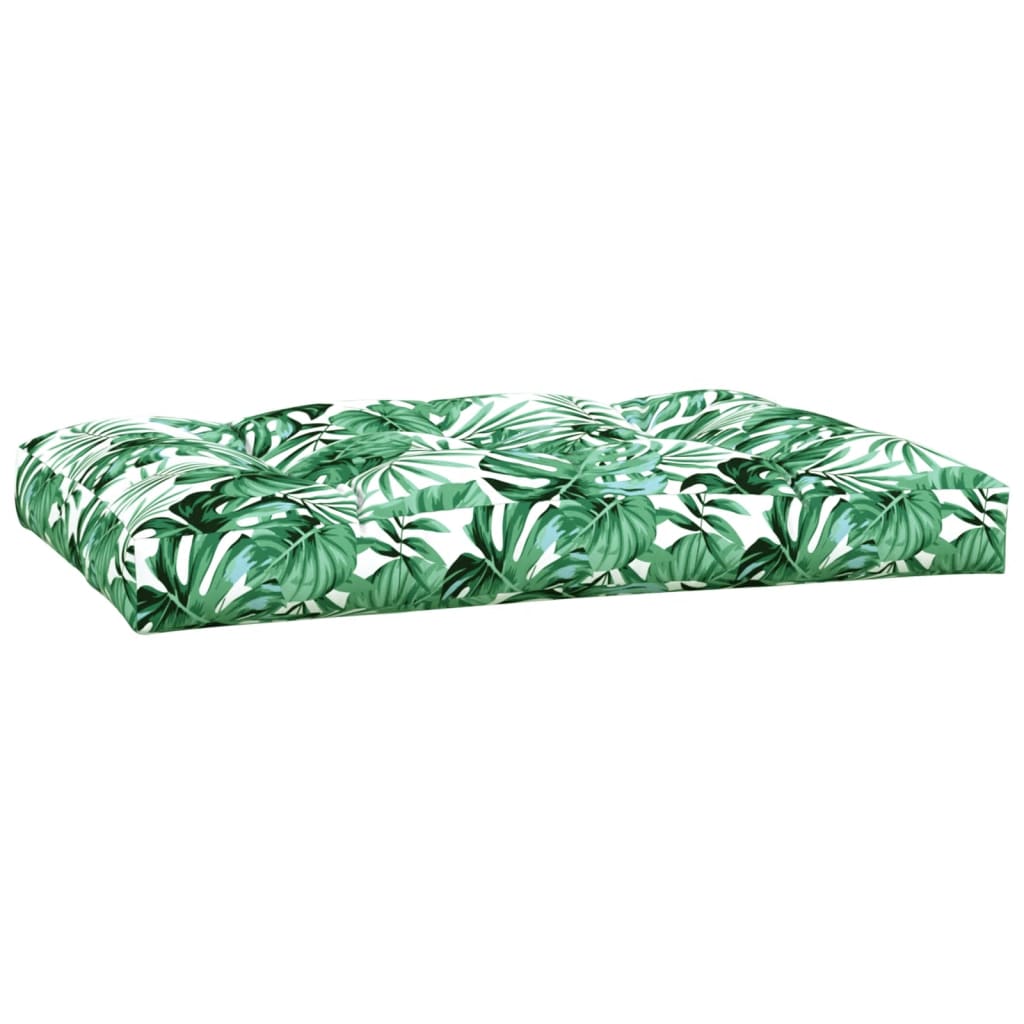 vidaXL Pallet Cushions 5 pcs Leaf Pattern Fabric