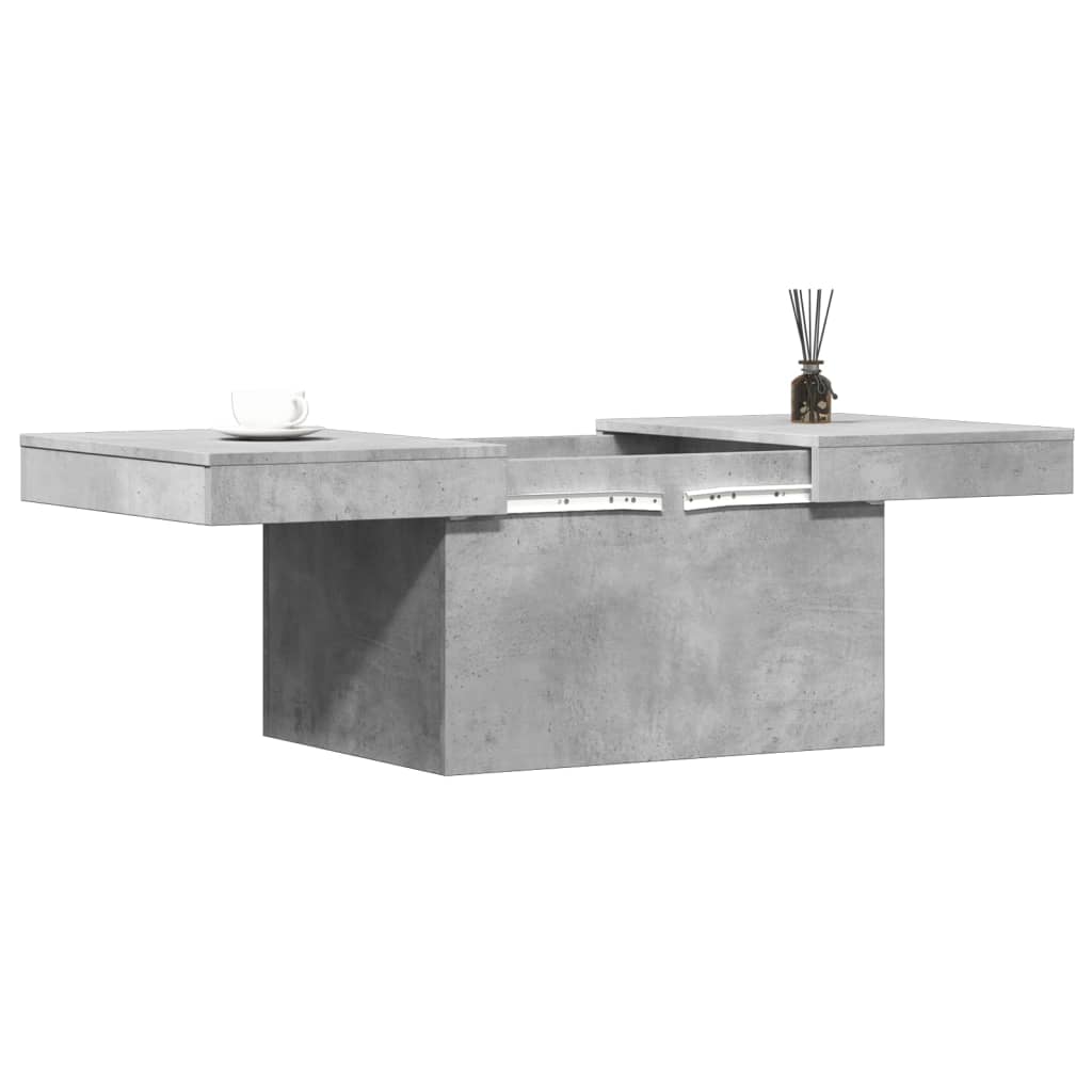 vidaXL Coffee Table Concrete Grey 80x55x40 cm Engineered Wood