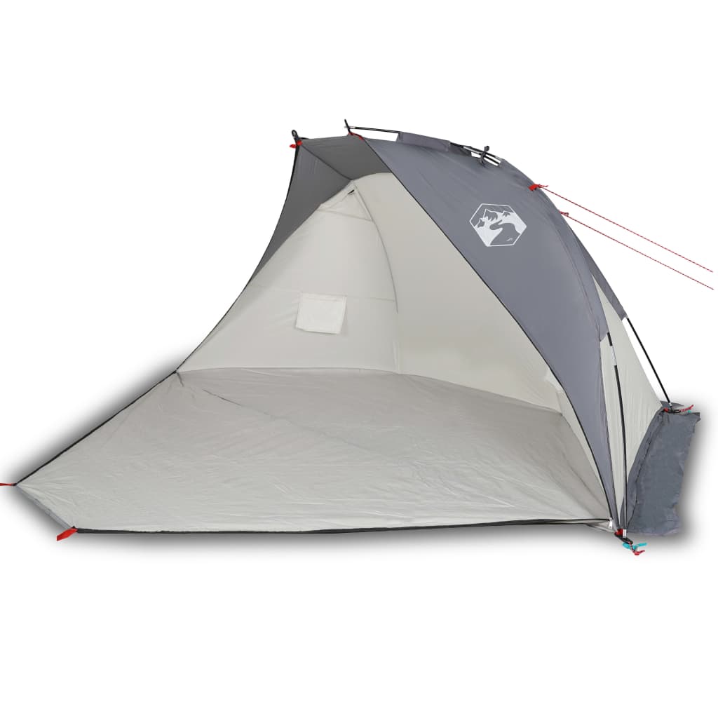 vidaXL Beach Tent Grey 268x223x125 cm 185T Polyester