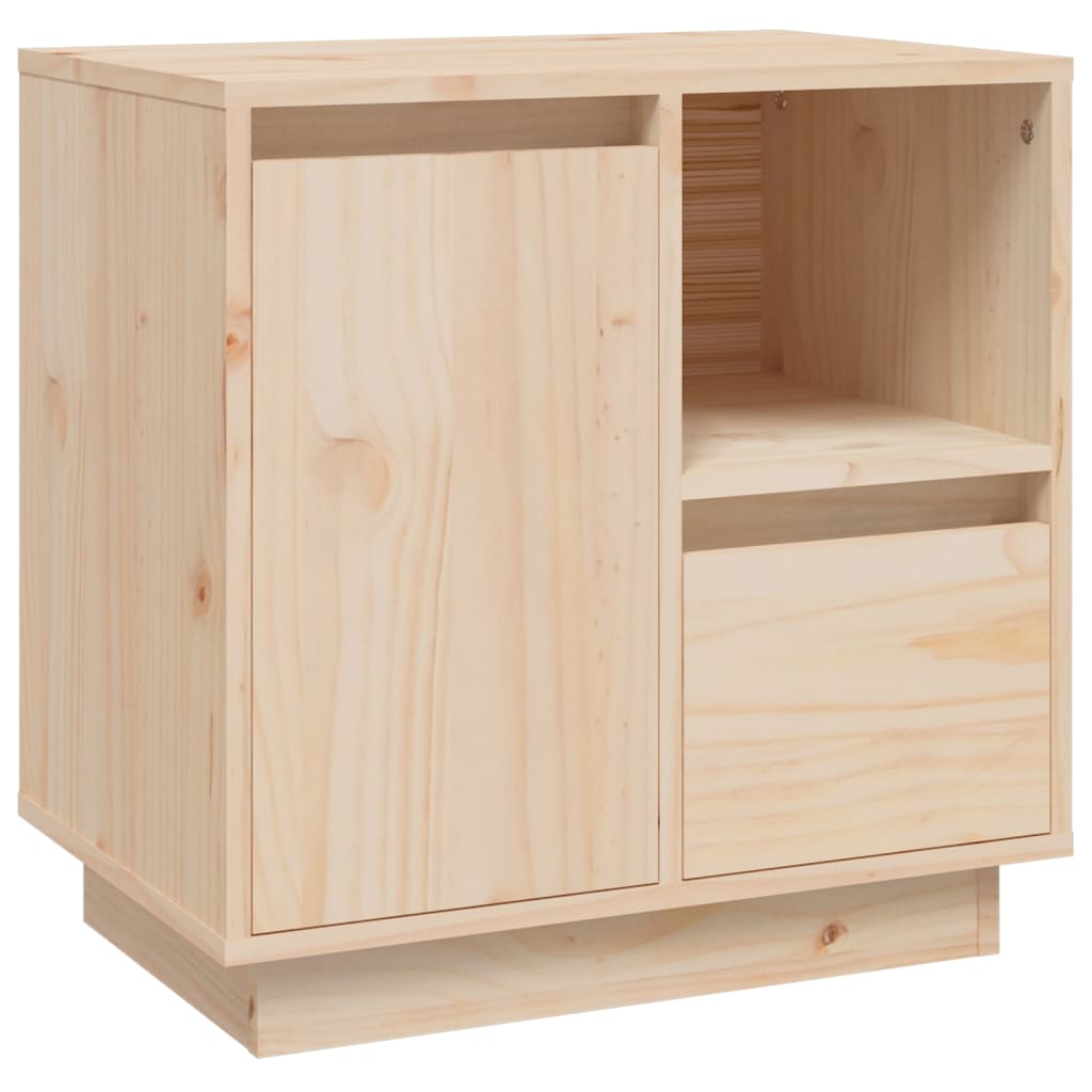 vidaXL Bedside Cabinet 50x34x50 cm Solid Wood Pine