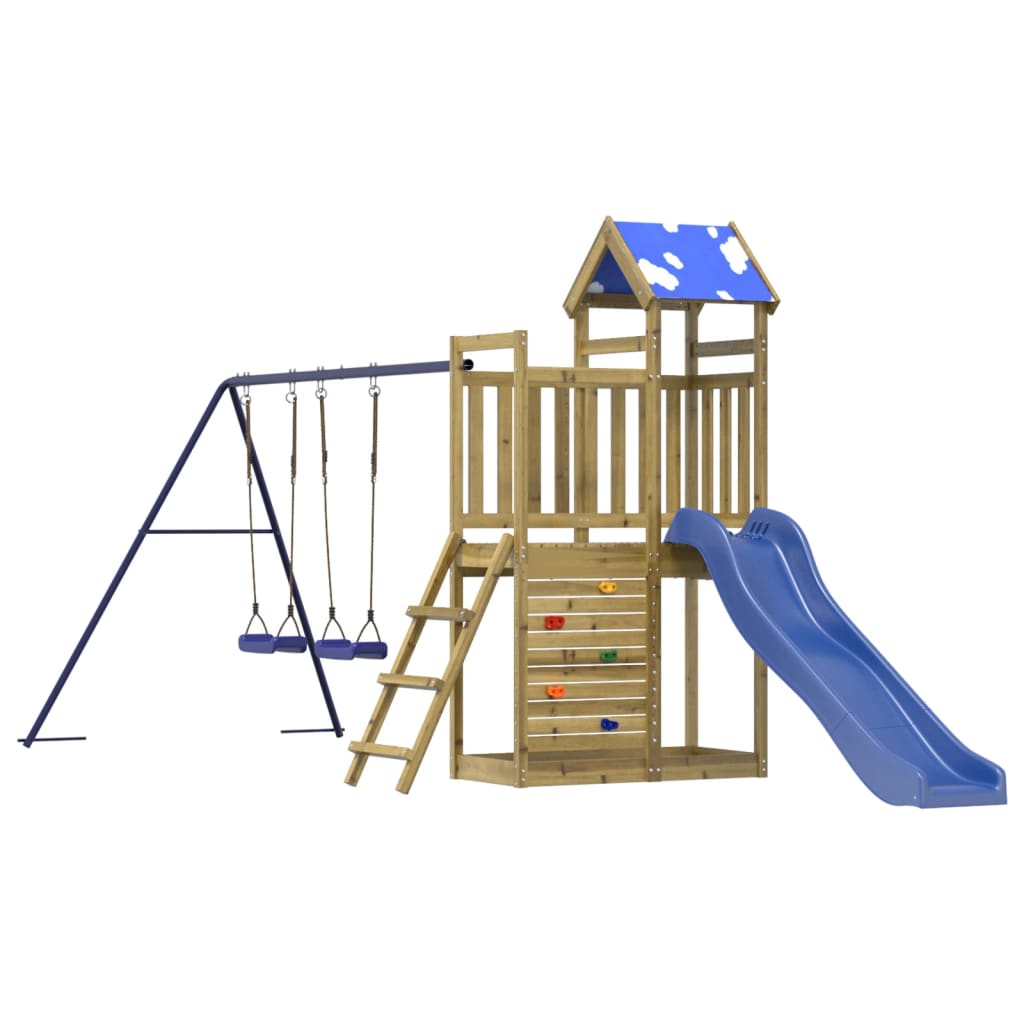 vidaXL Outdoor Playset Impregnated Wood Pine