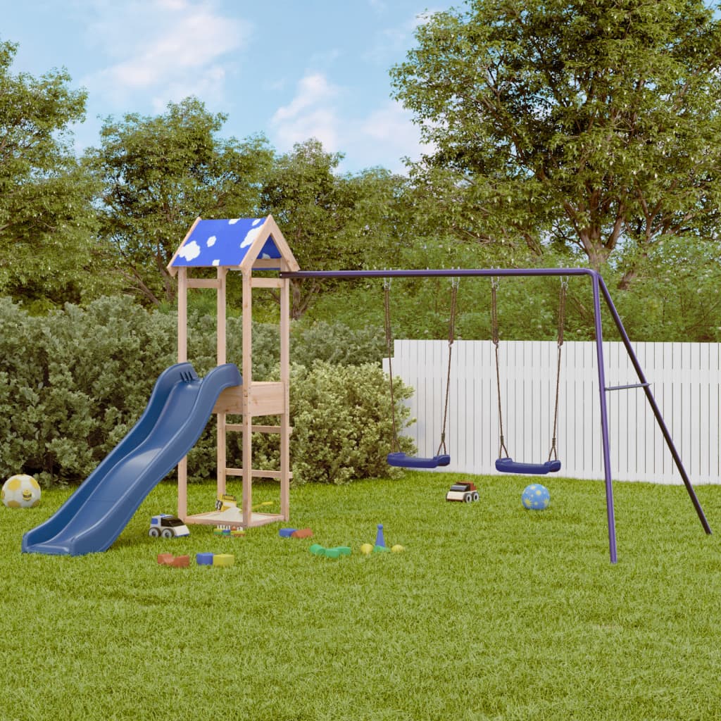 vidaXL Outdoor Playset Solid Wood Pine