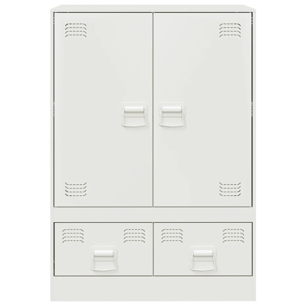 vidaXL Highboard White 67x39x95 cm Steel