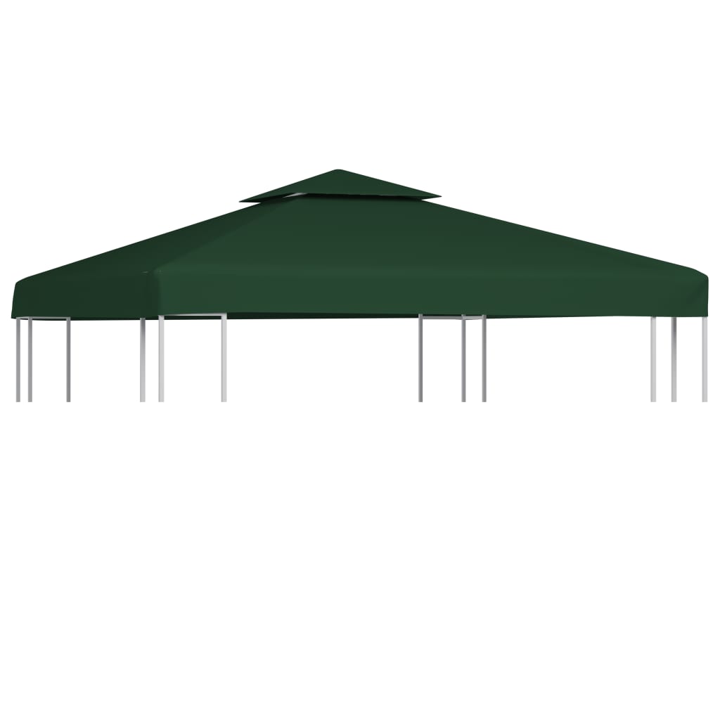 vidaXL Gazebo Cover Canopy Replacement 310 g / m² Green 3 x 3 m