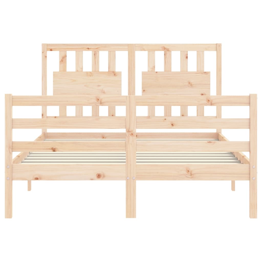 vidaXL Bed Frame without Mattress Small Double Solid Wood