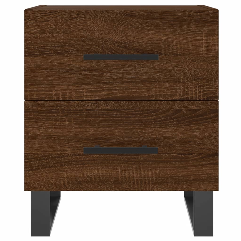 vidaXL Bedside Cabinets 2 pcs Brown Oak 40x35x47.5 cm Engineered Wood