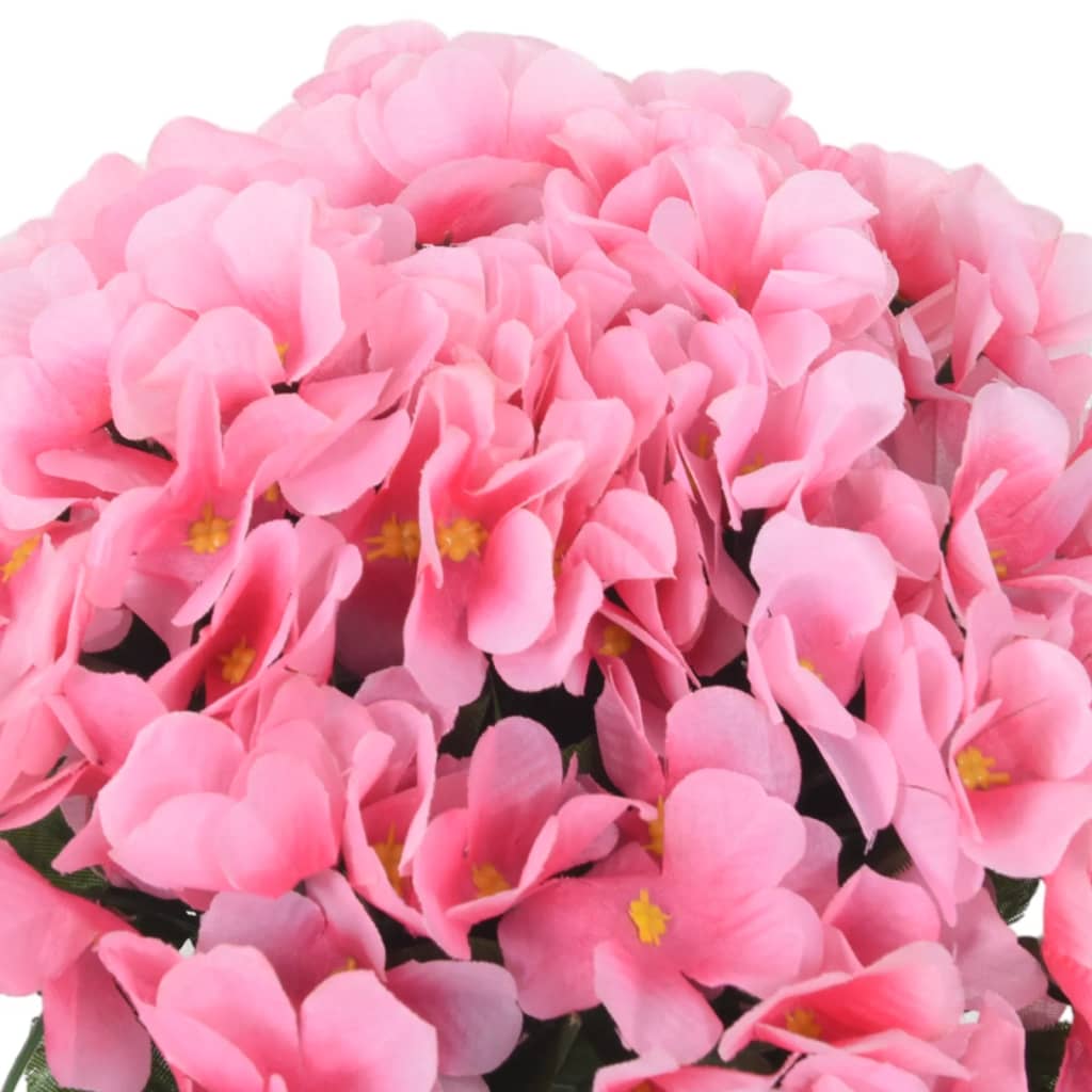 vidaXL Christmas Flower Garlands 3 pcs Pink 85 cm