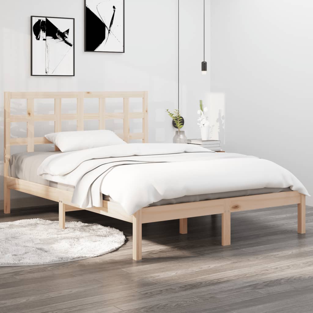 vidaXL Bed Frame without Mattress 200x200 cm Solid Wood