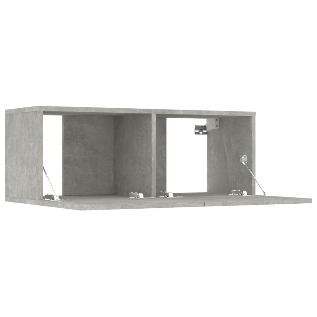 vidaXL 8 Piece TV Cabinet Set Concrete Grey Engineered Wood