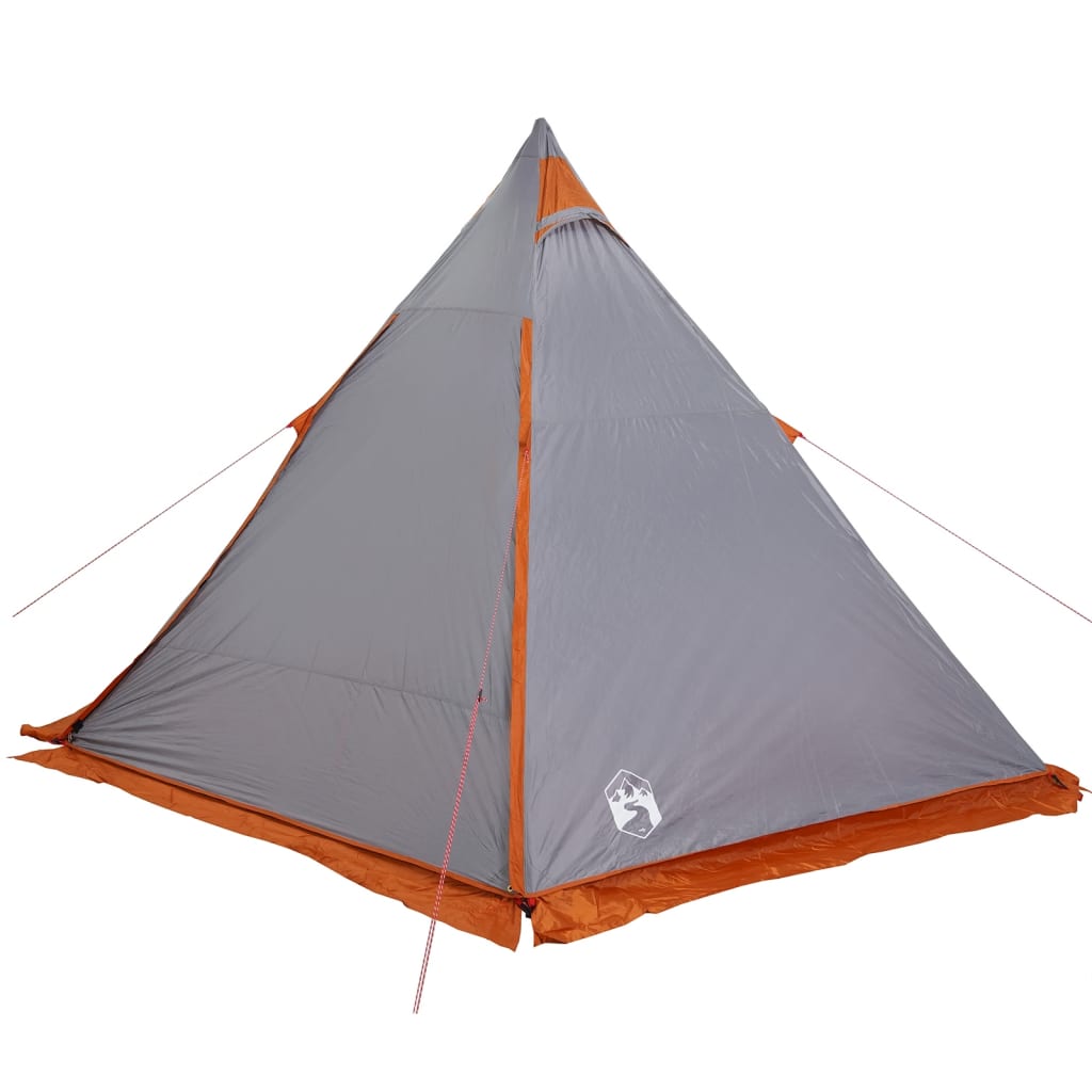 vidaXL Family Tent Tipi 6-Person Grey Waterproof