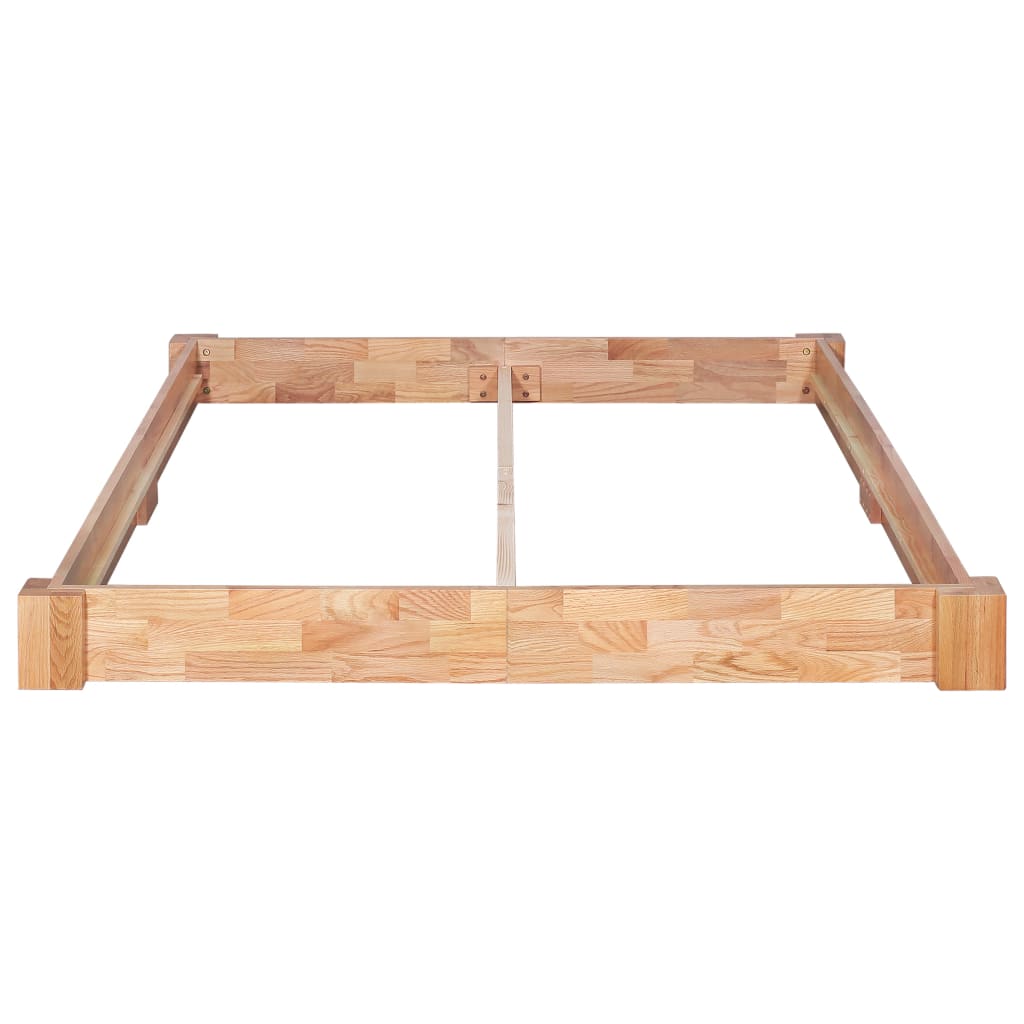 vidaXL Bed Frame without Mattress Solid Oak Wood 160x200 cm