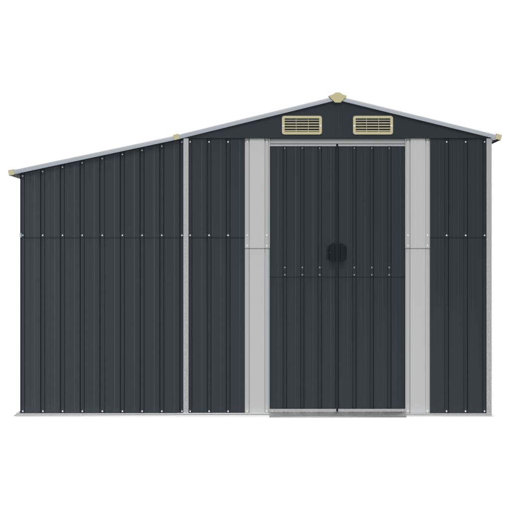 vidaXL Garden Shed Anthracite 277x365.5x179 cm Galvanised Steel