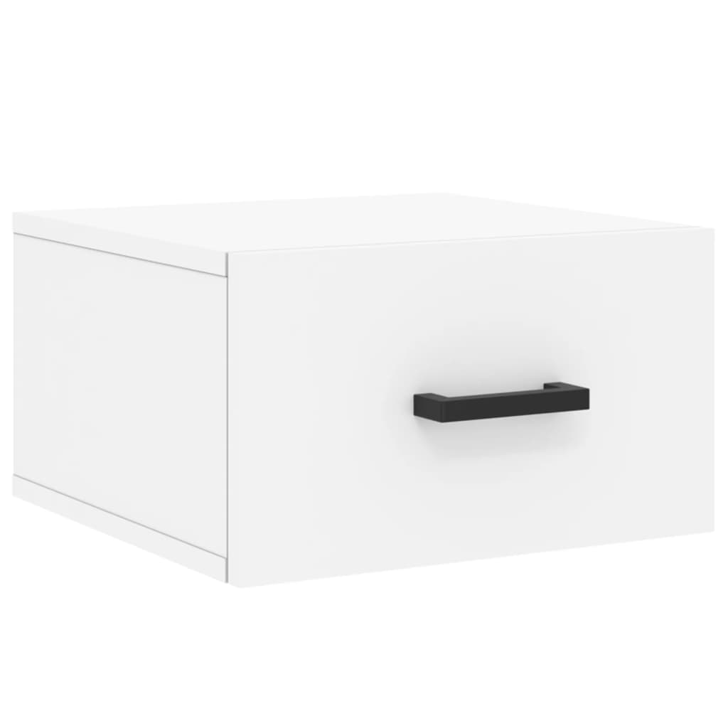 vidaXL Wall-mounted Bedside Cabinet White 35x35x20 cm