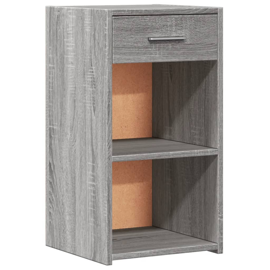 vidaXL Bedside Cabinet Grey Sonoma 35x34x65 cm Engineered Wood