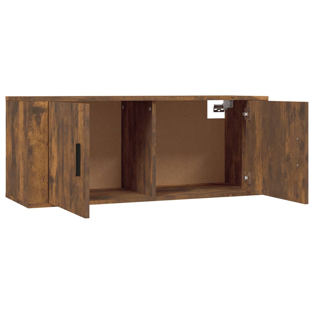 vidaXL Wall-mounted TV Cabinets 3 pcs Smoked Oak 100x34.5x40 cm