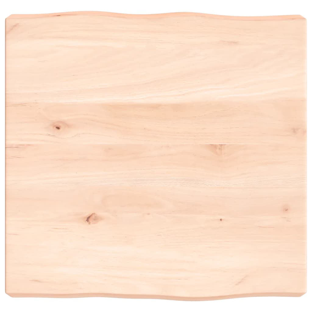 vidaXL Table Top 40x40x(2-6) cm Untreated Solid Wood Live Edge