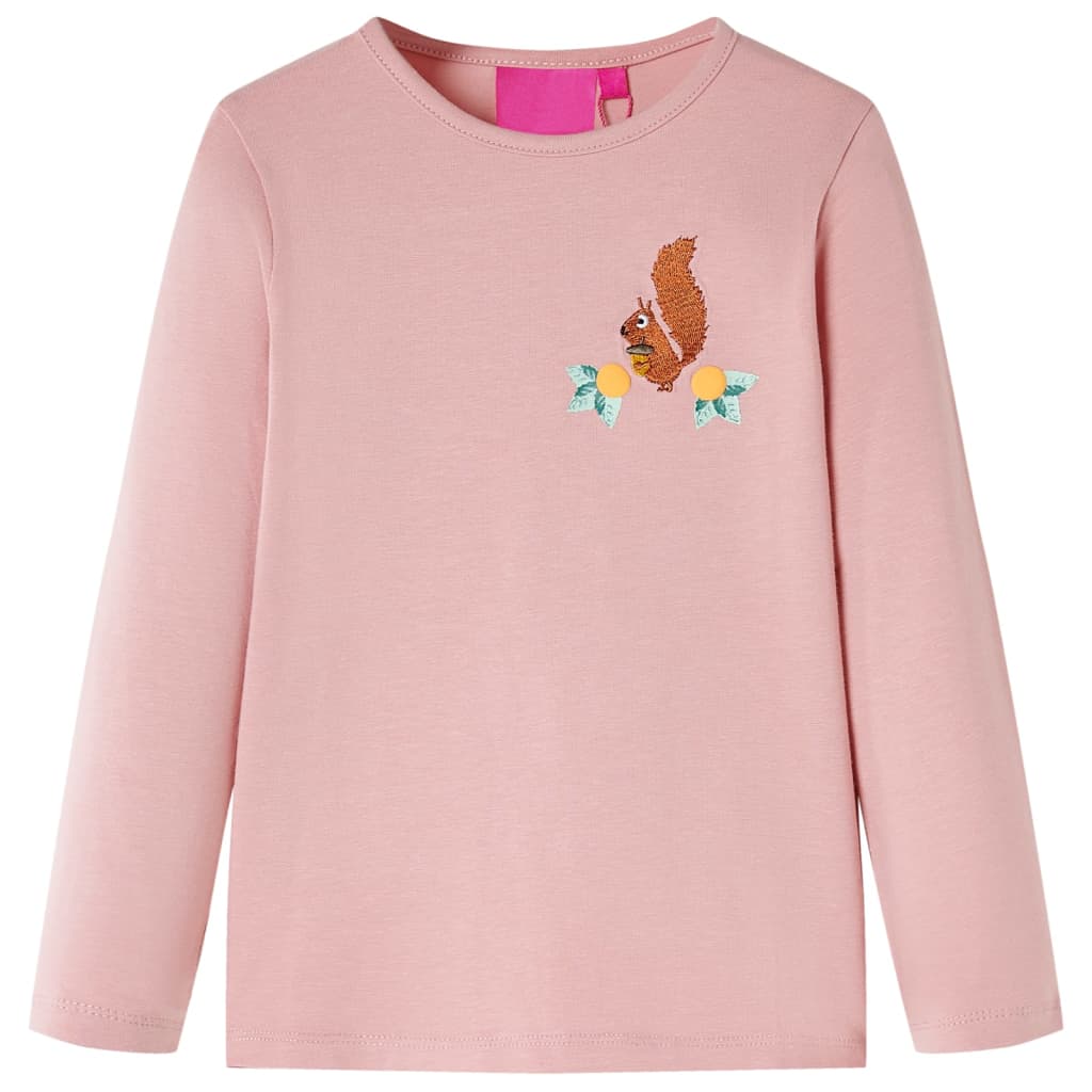 Kids' T-shirt with Long Sleeves Light Pink 104