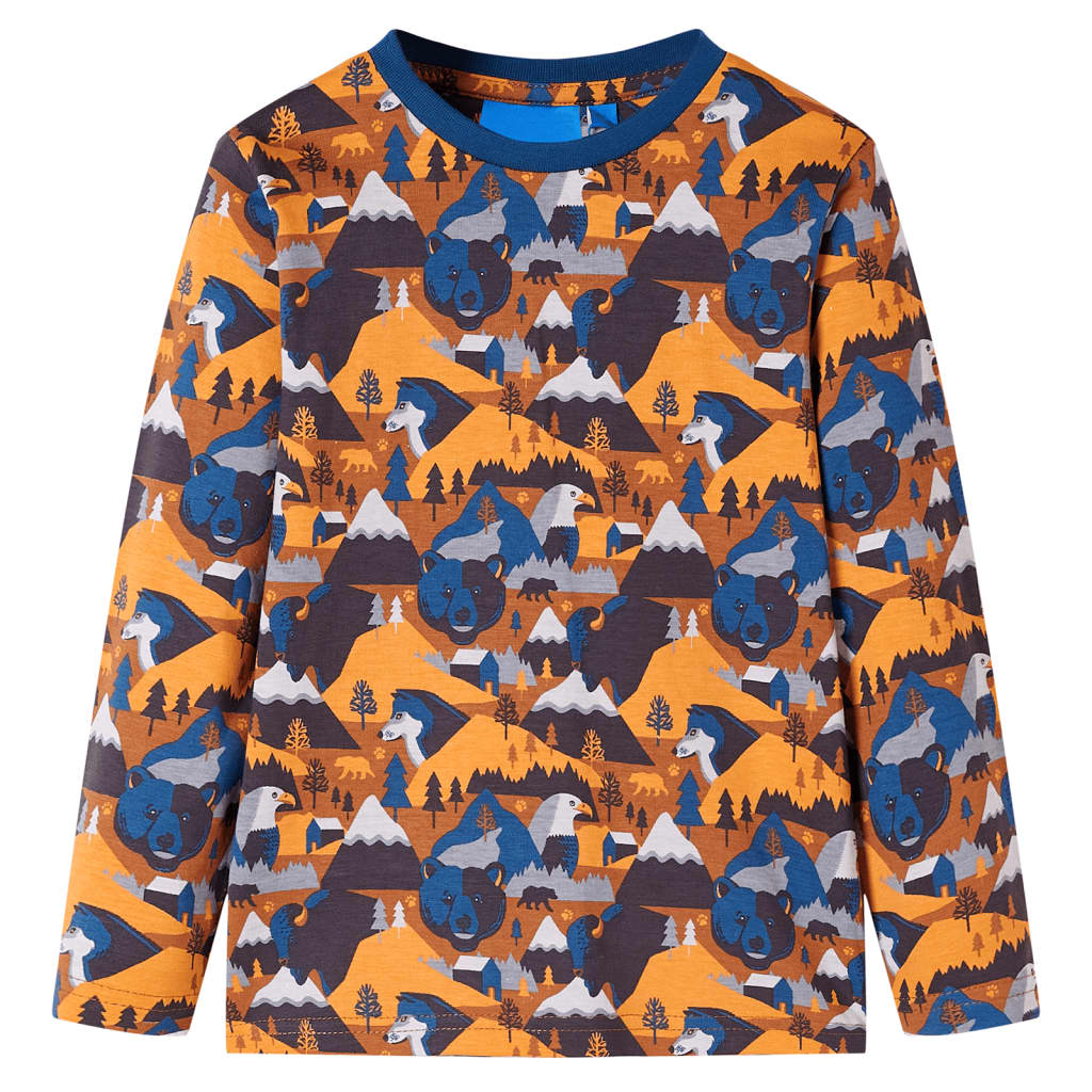 Kids' Pyjamas with Long Sleeves Cognac 104