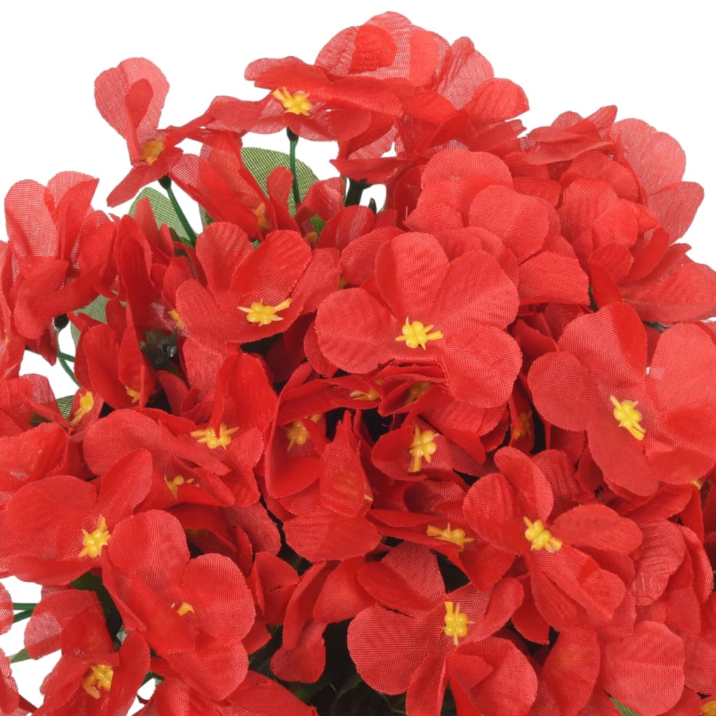 vidaXL Christmas Flower Garlands 3 pcs Red 85 cm