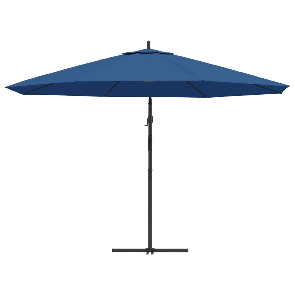 vidaXL Cantilever Garden Parasol with Aluminium Pole 350 cm Blue