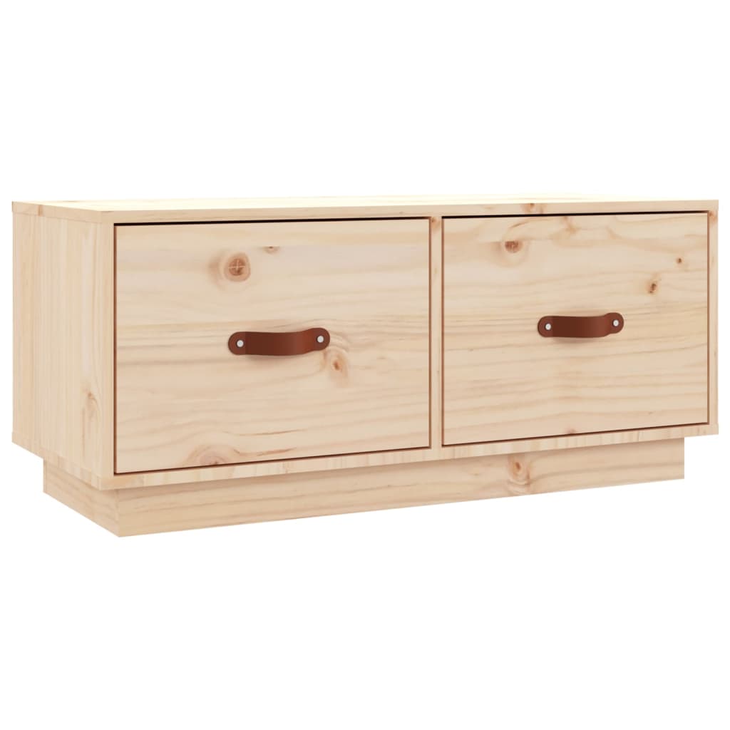 vidaXL TV Cabinet 80x34x35 cm Solid Wood Pine