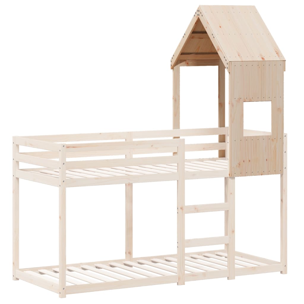 vidaXL Kids' Bed Roof 55x84x132 cm Solid Wood Pine