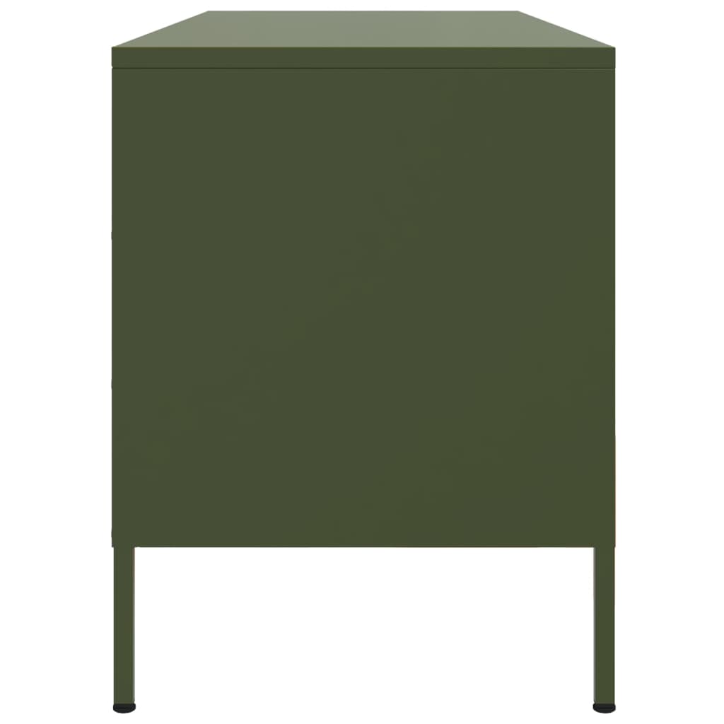 vidaXL TV Cabinet Olive Green 100.5x39x50.5 cm Steel