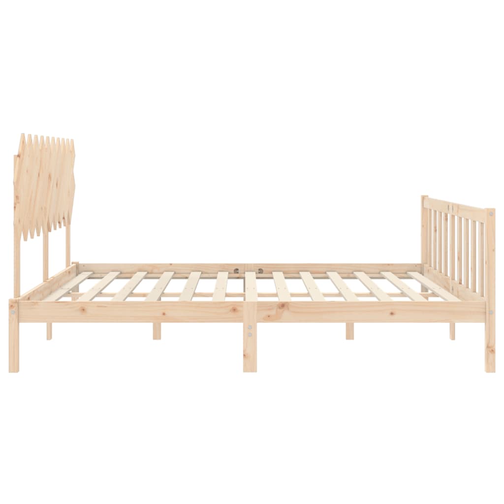 vidaXL Bed Frame without Mattress 120x200 cm Solid Wood Pine