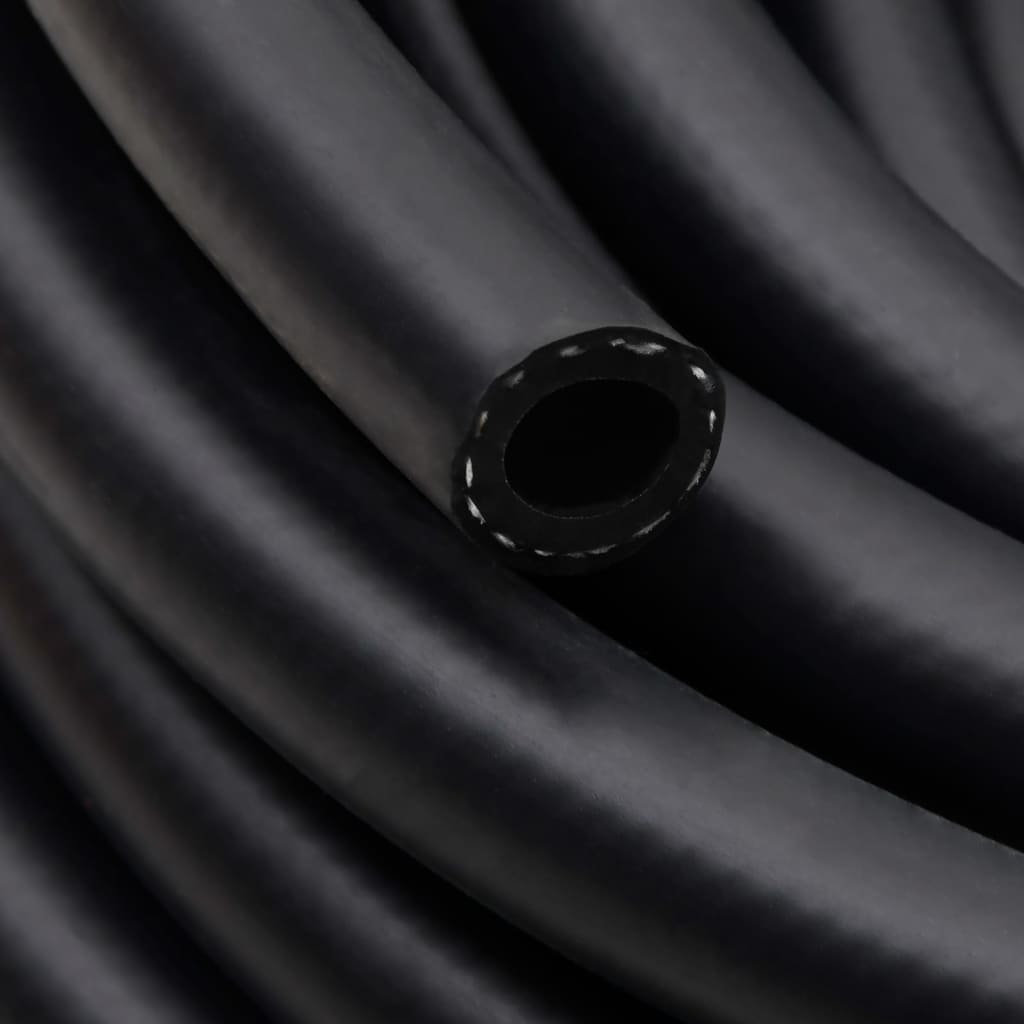 vidaXL Hybrid Air Hose Black 0.6" 100 m Rubber and PVC