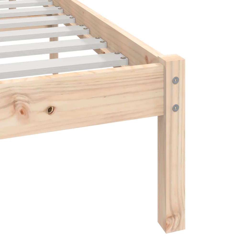 vidaXL Bed Frame without Mattress Solid Wood Pine 120x200 cm