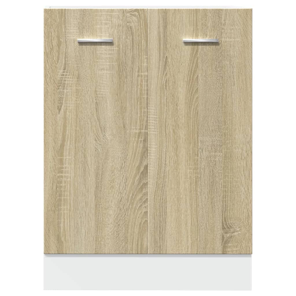 vidaXL Bottom Cabinet Sonoma Oak 60x46x81.5 cm Engineered Wood