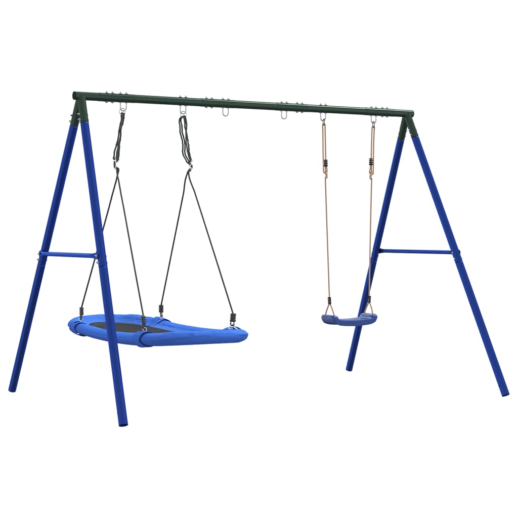 vidaXL Outdoor Swing Set with Swing and Nest Swing