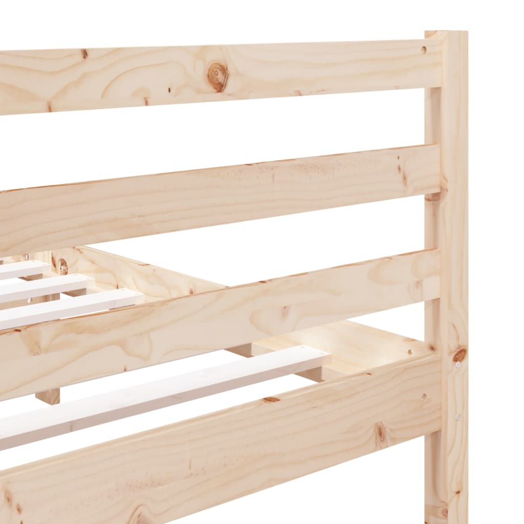 vidaXL Bed Frame without Mattress Double Solid Wood