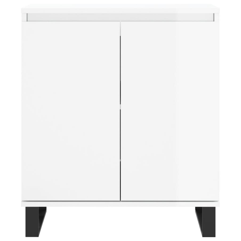 vidaXL Sideboard High Gloss White 60x35x70 cm Engineered Wood