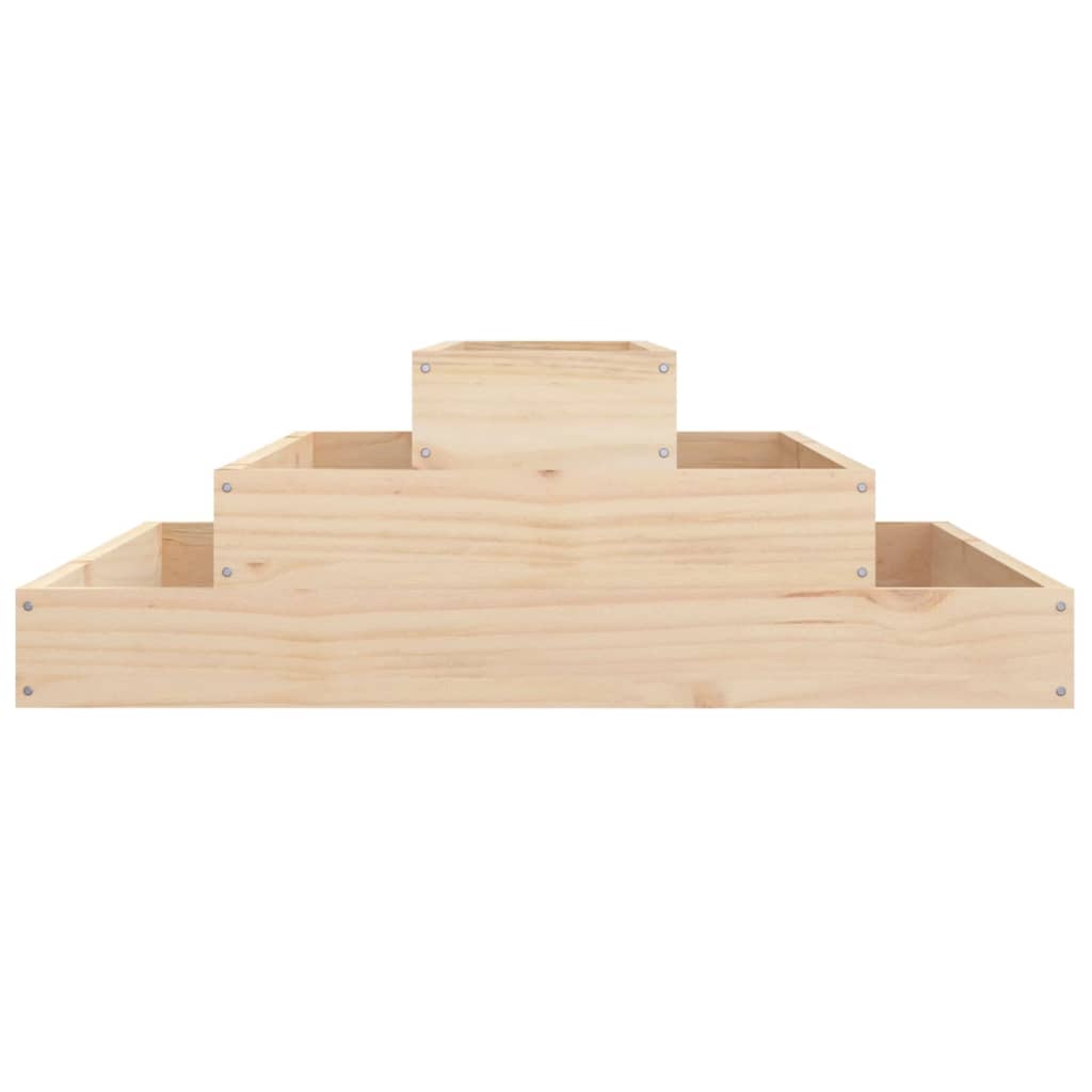 vidaXL Planter 80x80x27 cm Solid Wood Pine