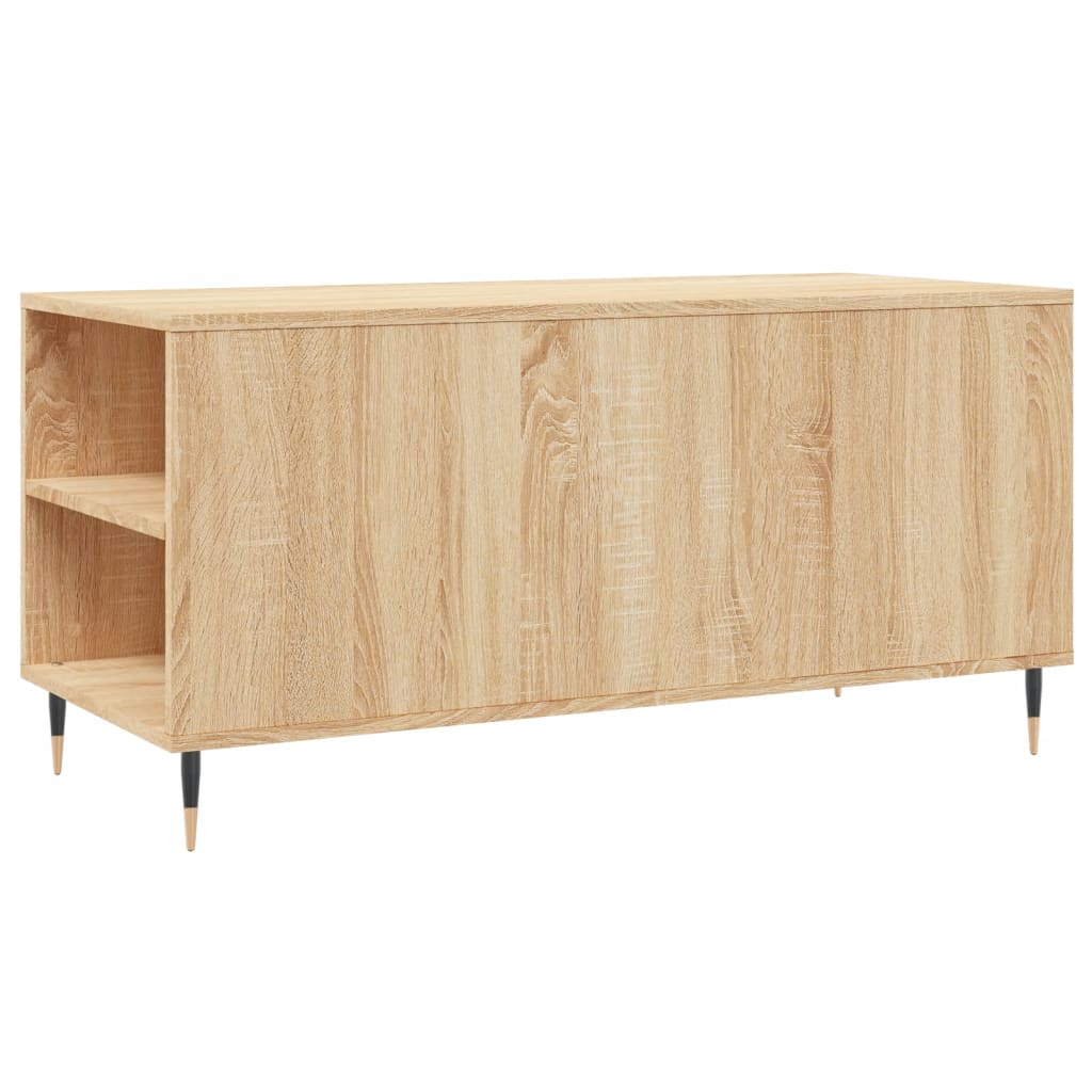 vidaXL Coffee Table Sonoma Oak 102x44.5x50 cm Engineered Wood